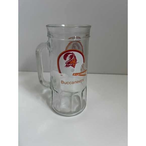 Vintage 70s and Tampa Bay Buccaneers Mug Swashbuckler logo Barware Collectible - Picture 1 of 9
